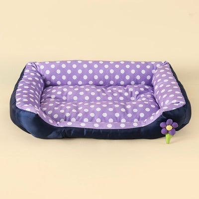 Panier pour Chien Rectangulaire Motif Patte 90 x 70 cm