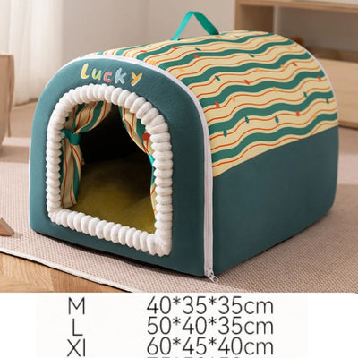Niche d'Intérieur pour Chien Cabane en Arche Petit Chien 3 Tailles