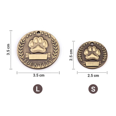 Médaille Adresse Personnalisée Gravée pour Chien