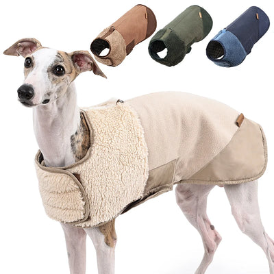 Manteau Sherpa Polaire Lévrier Whippet Coupe-Vent