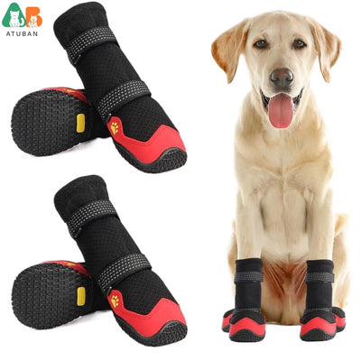 Bottes Imperméables Randonnée Gros Chien Lot 4
