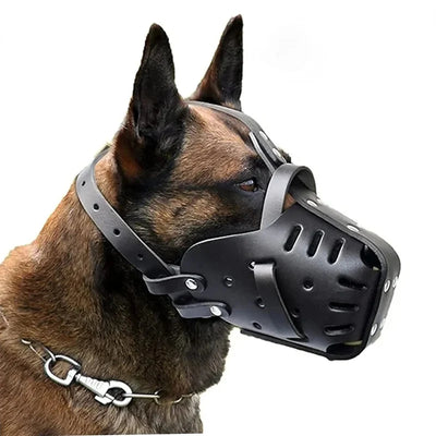 Muselière Chien Anti-Morsure Réglable Berger Allemand Doberman