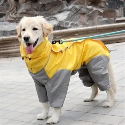 Manteau Imperméable Combinaison Intégrale Capuche Chien 4 Pattes
