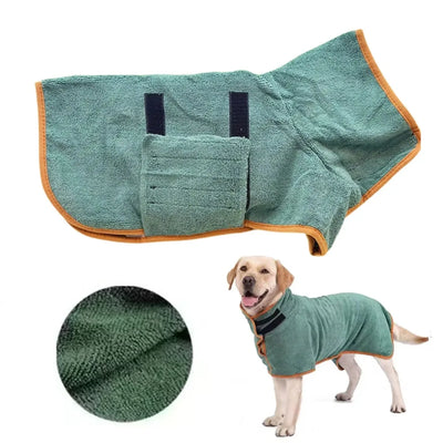 Peignoir de Bain Rapide pour Chien Toutes Tailles