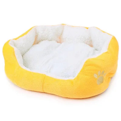 Panier pour Chien Sherpa Ovale Douillet Patte Brodée Intérieur