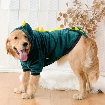 Manteau Dinosaure à Capuche Velours Gros Chien