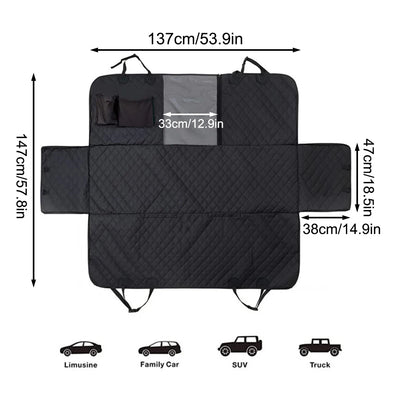 Hamac Voiture pour Chien Étanche Fenêtre Filet 147 cm
