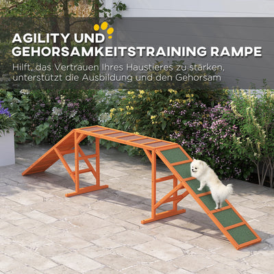 Passerelle d'Agility en Bois Antidérapante pour Chien 325 cm