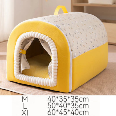 Niche d'Intérieur pour Chien Cabane en Arche Petit Chien 3 Tailles