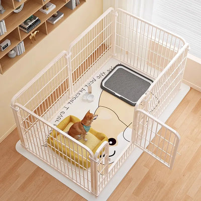 Enclos Modulable pour Chien d'Intérieur Haut et Robuste