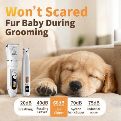 Tondeuse de Toilettage pour Chien Sans Fil et Trimmer