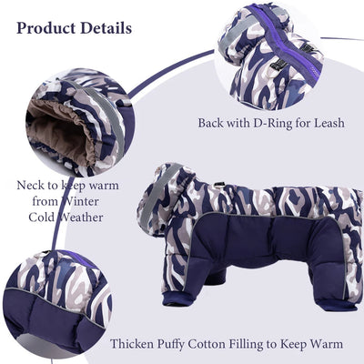 Manteau Imperméable Combinaison de Neige Chaude Chien Moyen