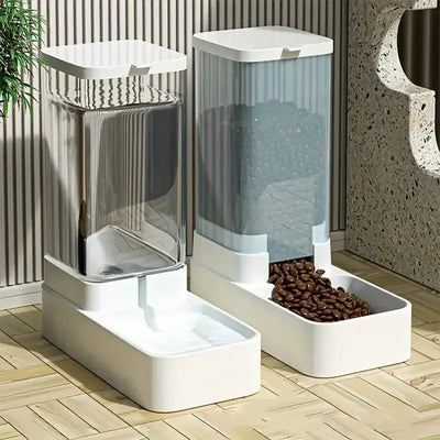 Distributeur Croquettes et Eau Chien Gravité 2,1 kg 3,8 L