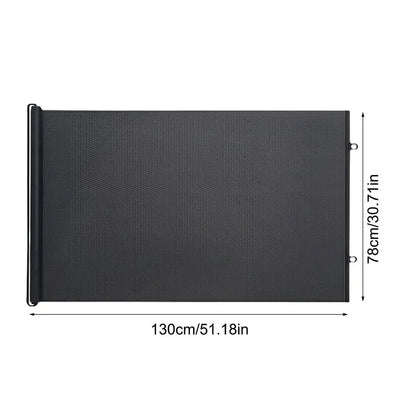 Barrière Chien Intérieur Rétractable Sans Outil Noire ou Blanche