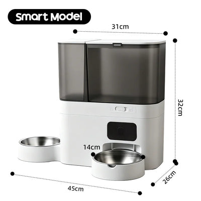 Distributeur de Croquettes 5 L et Abreuvoir 3 L avec Caméra