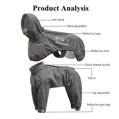 Combinaison Neige Coupe-Vent Imperméable Gros Chien