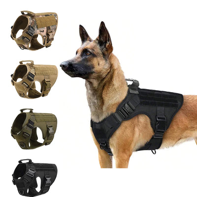 Harnais Tactique Chien pour Berger Allemand et Malinois