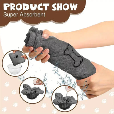 Serviette Microfibre Séchage Rapide pour Chien