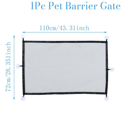 Barrière pour Chien Porte et Couloir Filet 72 cm