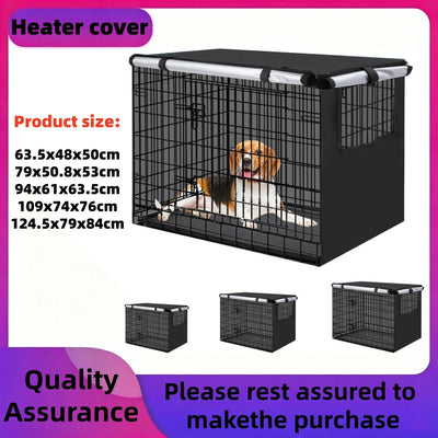 Housse pour Cage de Chien Noire Grande Taille 5 Formats