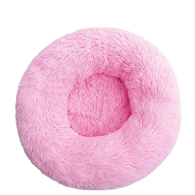 Panier Rond Donut Fibre Longue pour Chien 40 à 110 cm