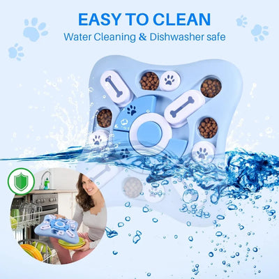 Jouet Puzzle Interactif pour Chien Plateau à Friandises