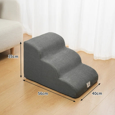 Escalier pour Chien Velours Mousse 2-3 Marches Petit Chien