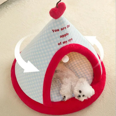 Niche d'Intérieur pour Chien Tipi Douillet 38 à 70 cm