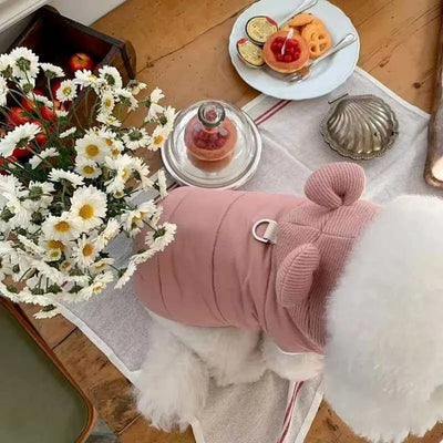 Manteau d'Hiver Chaud à Capuche Petit Chien