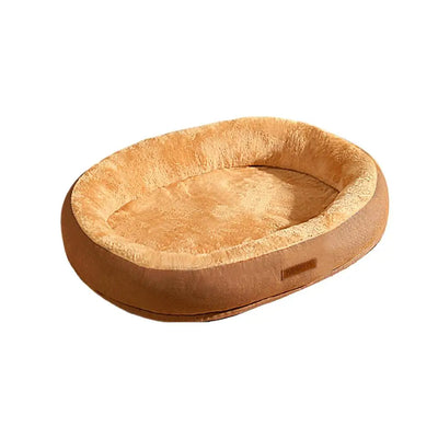 Panier pour Chien Ovale Nid Douillet Polaire Lavable Hiver