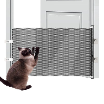 Barrière Chien Rétractable Sans Perçage Porte Couloir Chat