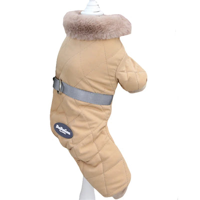 Combinaison Imperméable Hiver 4 Pattes Chien Capuche