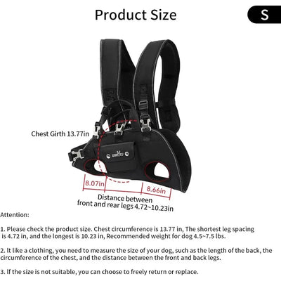 Harnais Levage Gros Chien Handicapé Réglable