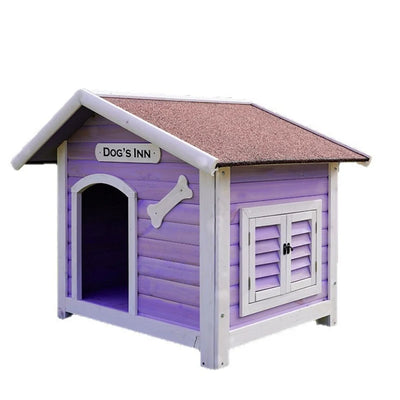 Niche Chien Extérieur Bois Grande Taille 107 cm Toit Ouvrant