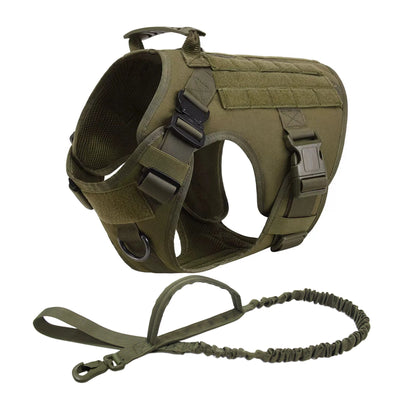 Harnais Tactique Chien Set Complet avec Pochettes Molle
