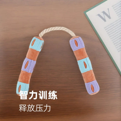 Jouet de Fouille Chien Nunchaku à Friandises 65 cm