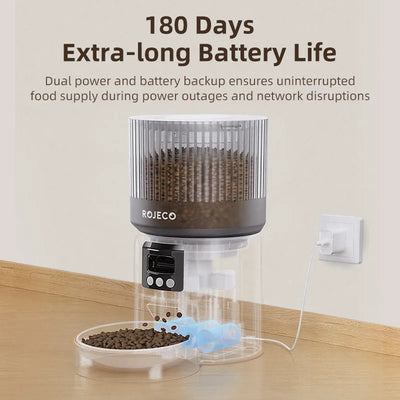 Distributeur de Croquettes 4 L Caméra HD 1080P Télécommande