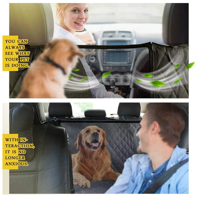 Hamac Voiture pour Chien Étanche Fenêtre Filet 147 cm