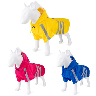 Poncho Imperméable Réfléchissant Chien à Capuche