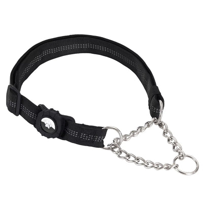Collier Anti-Traction Réfléchissant Support AirTag pour Chien