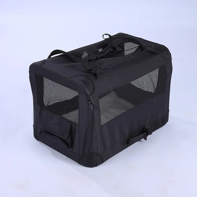 Caisse de Transport Chien Souple Pliable 3 Portes