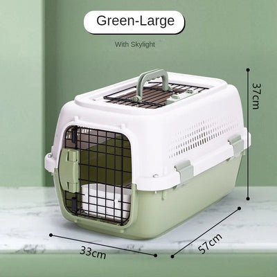 Cage de Transport Petit Chien et Chat Portable Ventilée