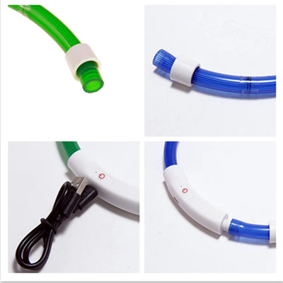 Collier Lumineux LED Rechargeable USB Tube 70 cm Chien