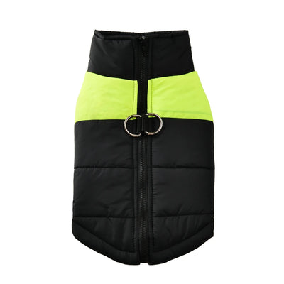 Manteau Hiver Chien Grande Taille Coupe-Vent Zippé