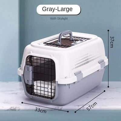 Cage de Transport Petit Chien et Chat Portable Ventilée