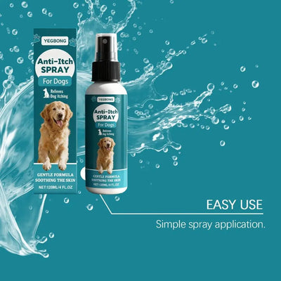 Spray Anti-Démangeaisons pour Chien, Apaisant Peau Sèche 120 ml