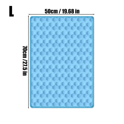 Tapis Rafraîchissant Chien Motif Nid d'Abeille, du S au 2XL