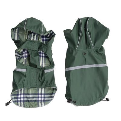 Poncho Imperméable Réfléchissant Chien à Capuche