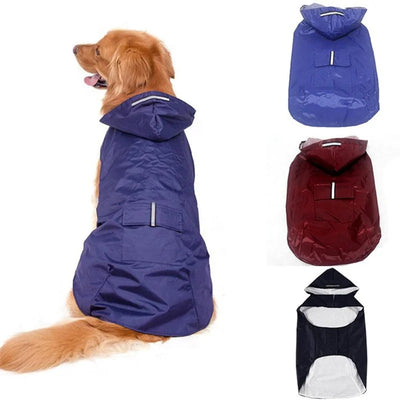 Manteau Imperméable à Capuche pour Chien