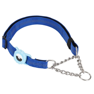 Collier Anti-Traction Réfléchissant Support AirTag pour Chien